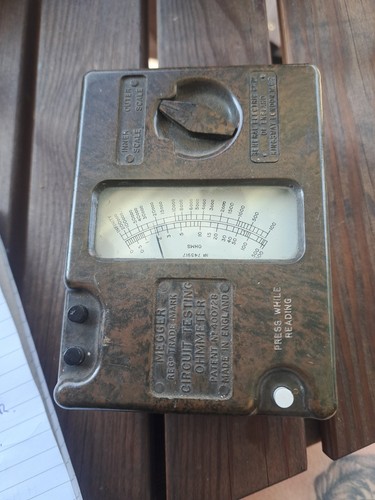 Vintage megger circuit - megger,